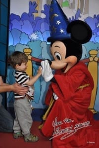 Ethan meets Mickey Mouse at Hollywood Studios