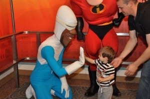 Ethan meets The Incredibles at Hollywood Studios
