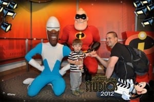 Ethan meets The Incredibles at Hollywood Studios