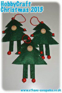HobbyCraft Christmas Tree People Felt Decorations