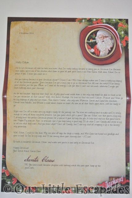 personalised letters from santa