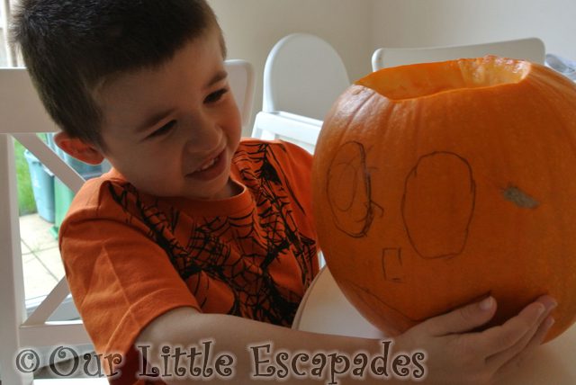 ethan pumpkin carving