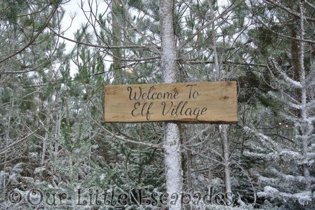 welcome to elf village sign lapland uk superstar day