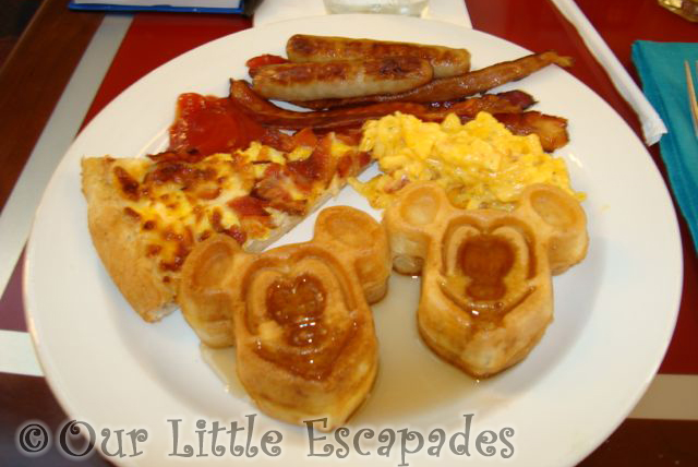 contemporary resort chef mickeys breakfast mickey waffles
