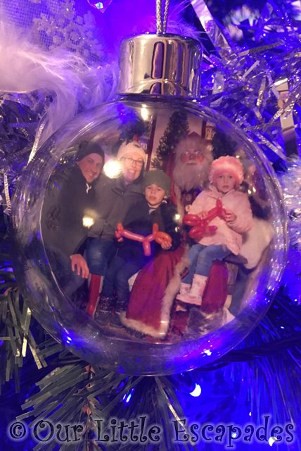 our family photo santa personalised christmas bauble father christmas experience marsh farm