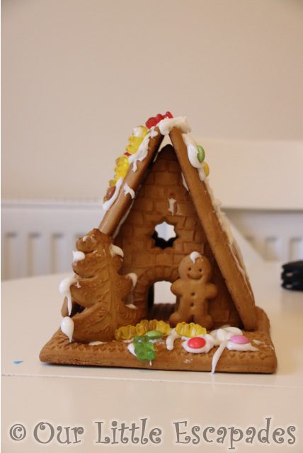 pre-built gingerbread houses