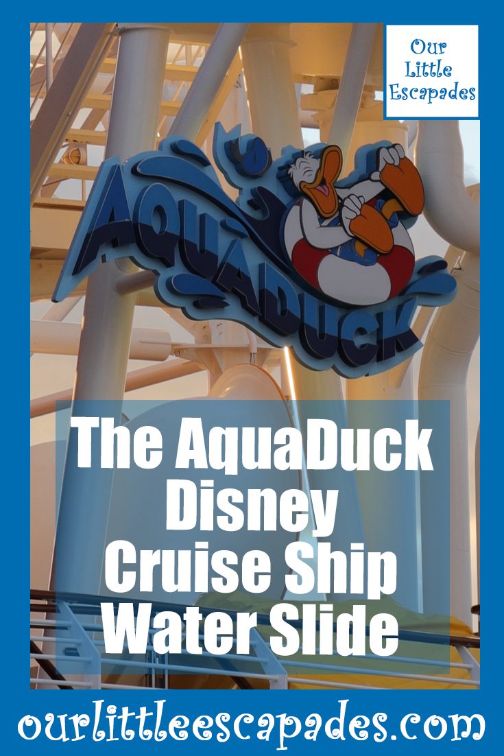 the aquaduck disney cruise ship water slide