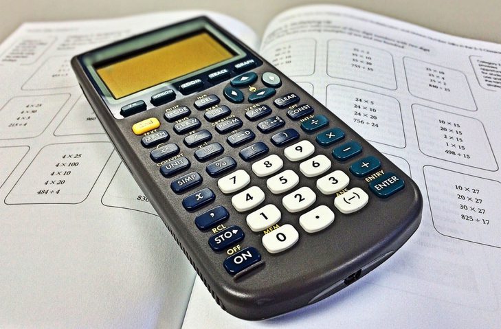 calculator maths book