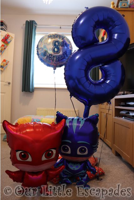 eighth birthday balloons pj masks