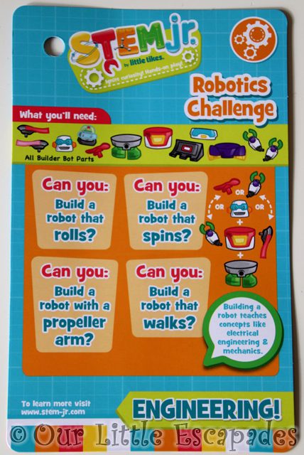 robotics challenge instructions little tikes stem jr builder bot
