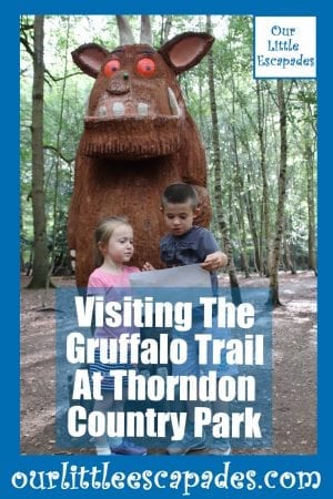 visiting the gruffalo trail at thorndon country park