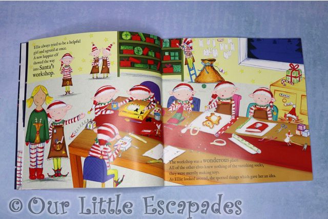 personalised childrens christmas book santa socks elves