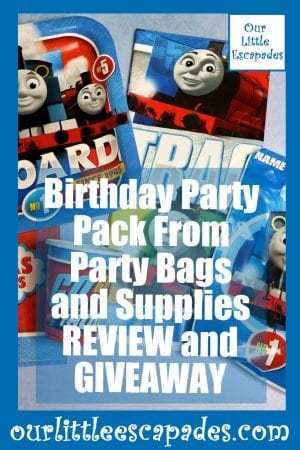Birthday Party Pack From Party Bags and Supplies REVIEW and GIVEAWAY