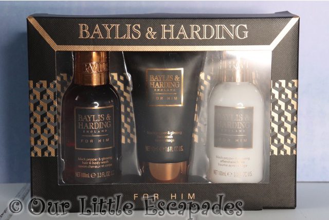 baylis harding mens black pepper ginseng small 3 piece set valentines day gift ideas