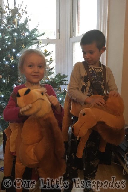 ethan little e dressed as camels siblings jan 19
