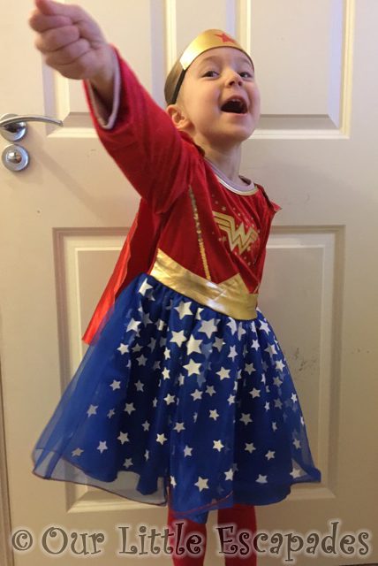 little e wonder woman superhero day