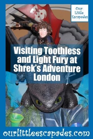 Visiting Toothless and Light Fury at Shreks Adventure London