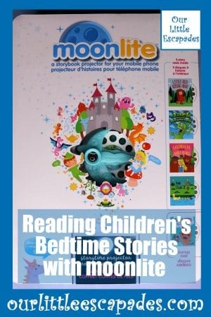 reading childrens bedtime stories with moonlite