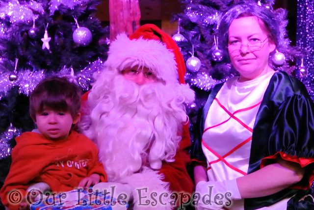 ethan santa mother christmas breakfast with santa colchester zoo