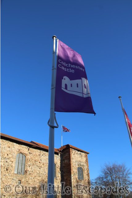 colchester castle flag