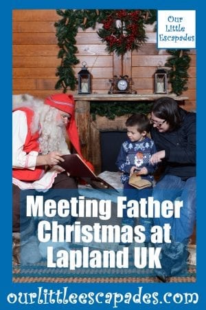Meeting Father Christmas at Lapland UK