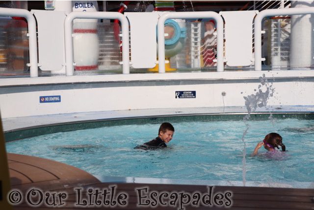 ethan little e swimming pool aqua lab disney magic