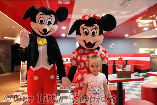 little e mickey mouse minnie mouse east coast diner rollerbowl romford
