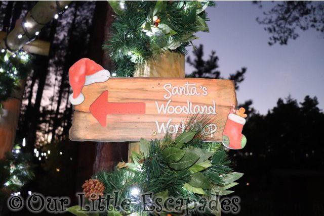 Visiting Santa's Woodland Workshop At Center Parcs