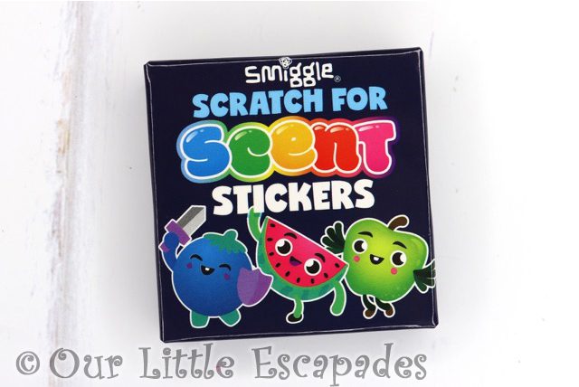 scented sticker pack front smiggle advent calendar 2019 contents
