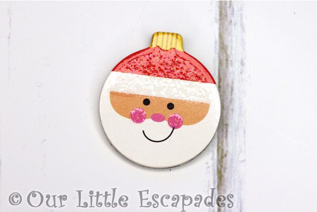 father christmas magnetic christmas tree bauble