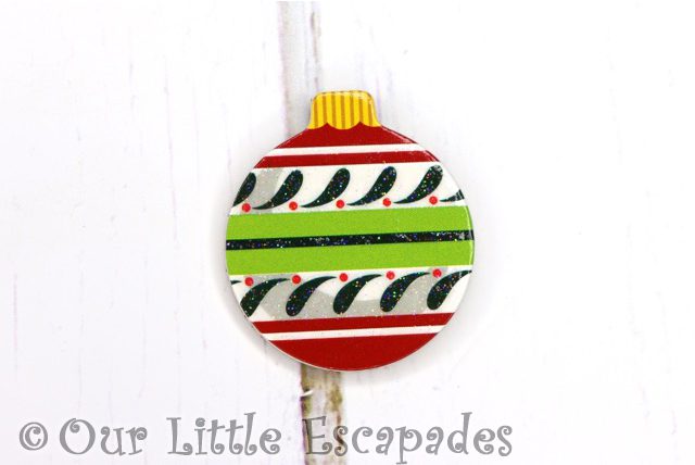 festive christmas pattern magnetic christmas tree bauble