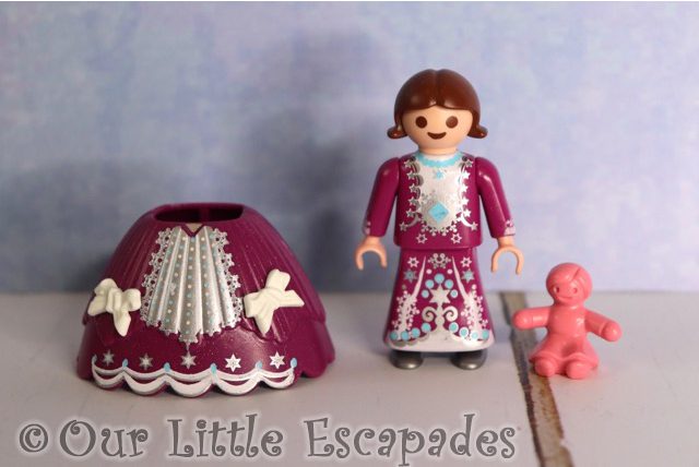 little girl purple ballgown pink doll
