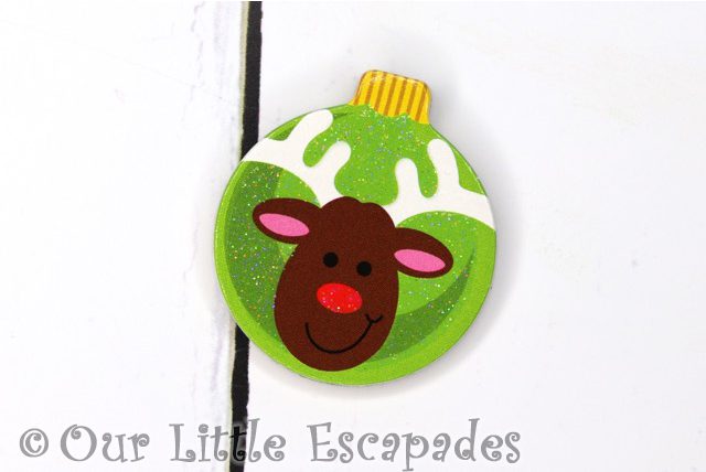 rudolph red nosed reindeer magnetic christmas tree bauble