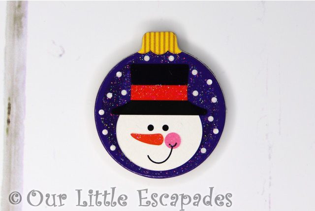 snowman magnetic christmas tree bauble