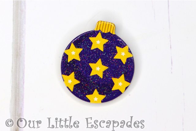 star pattern magnetic christmas tree bauble