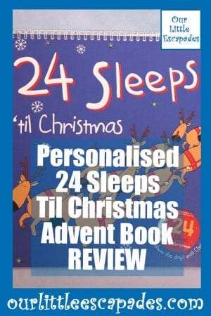 Personalised 24 Sleeps Til Christmas Advent Book REVIEW