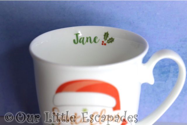 jane personalisation santa claus is comin to town marquee mug personalised funky pigeon christmas gift ideas