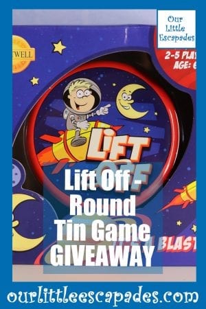 Lift Off Round Tin Game GIVEAWAY