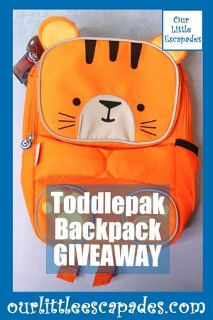 Toddlepak Backpack GIVEAWAY