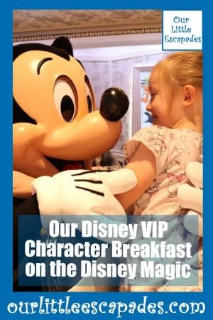 Our Disney VIP Character Breakfast on the Disney Magic