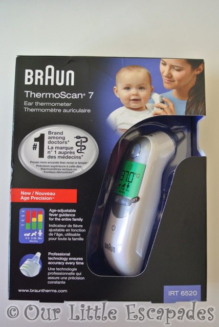 braun thermometer thermoscan 7 boxed