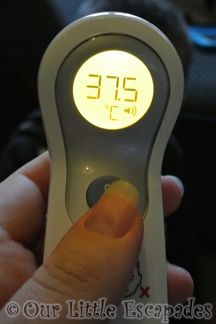 temperature reading braun no touch forehead thermometer