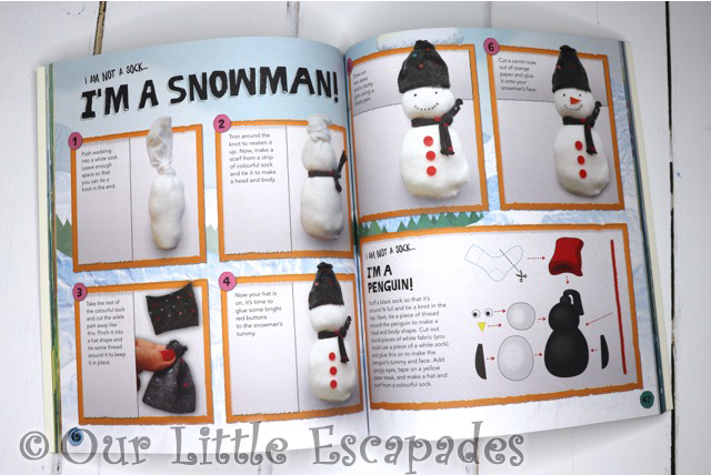 snowman sock craft crafting book bundle