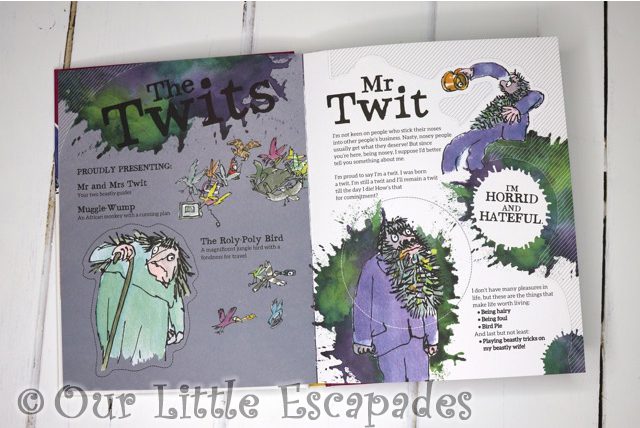 the twits inside pages roald dahl press out paper adventure book