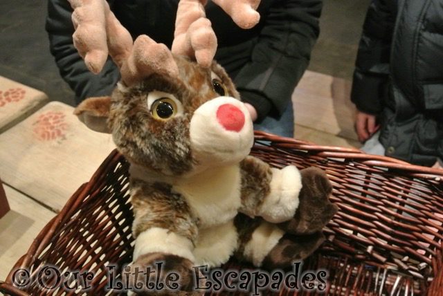 completed reindeer soft toy lapland uk superstar day