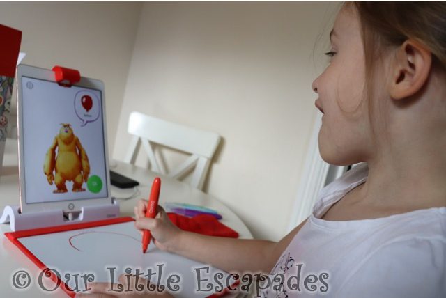 little e drawing with mo monster osmo creative starter kit