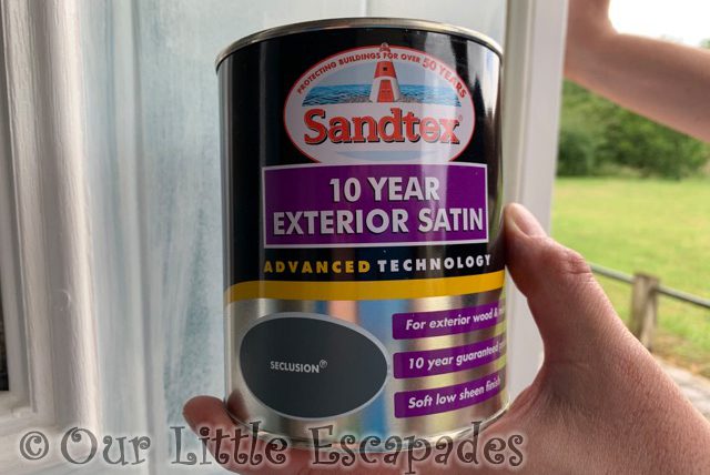 sandtex metal wood paint seclusion grey