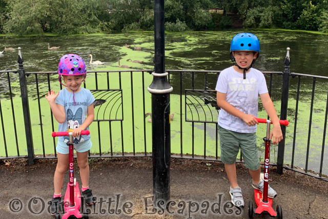 ethan little e scooters lake siblings August 2020