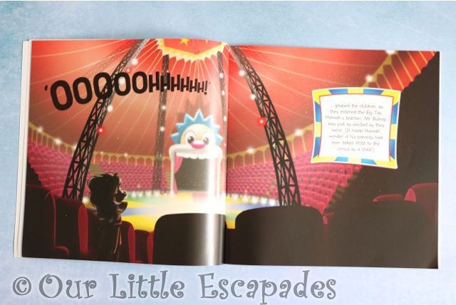 inside circus tent inner pages hannah the spanner circus