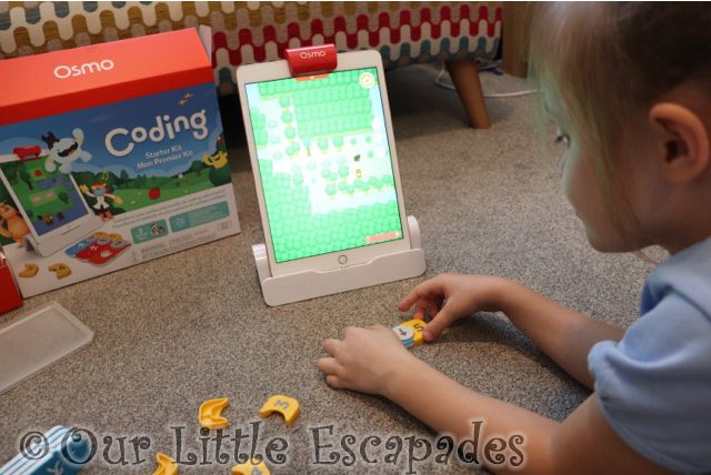 little e playing coding awbie learn coding with osmo review